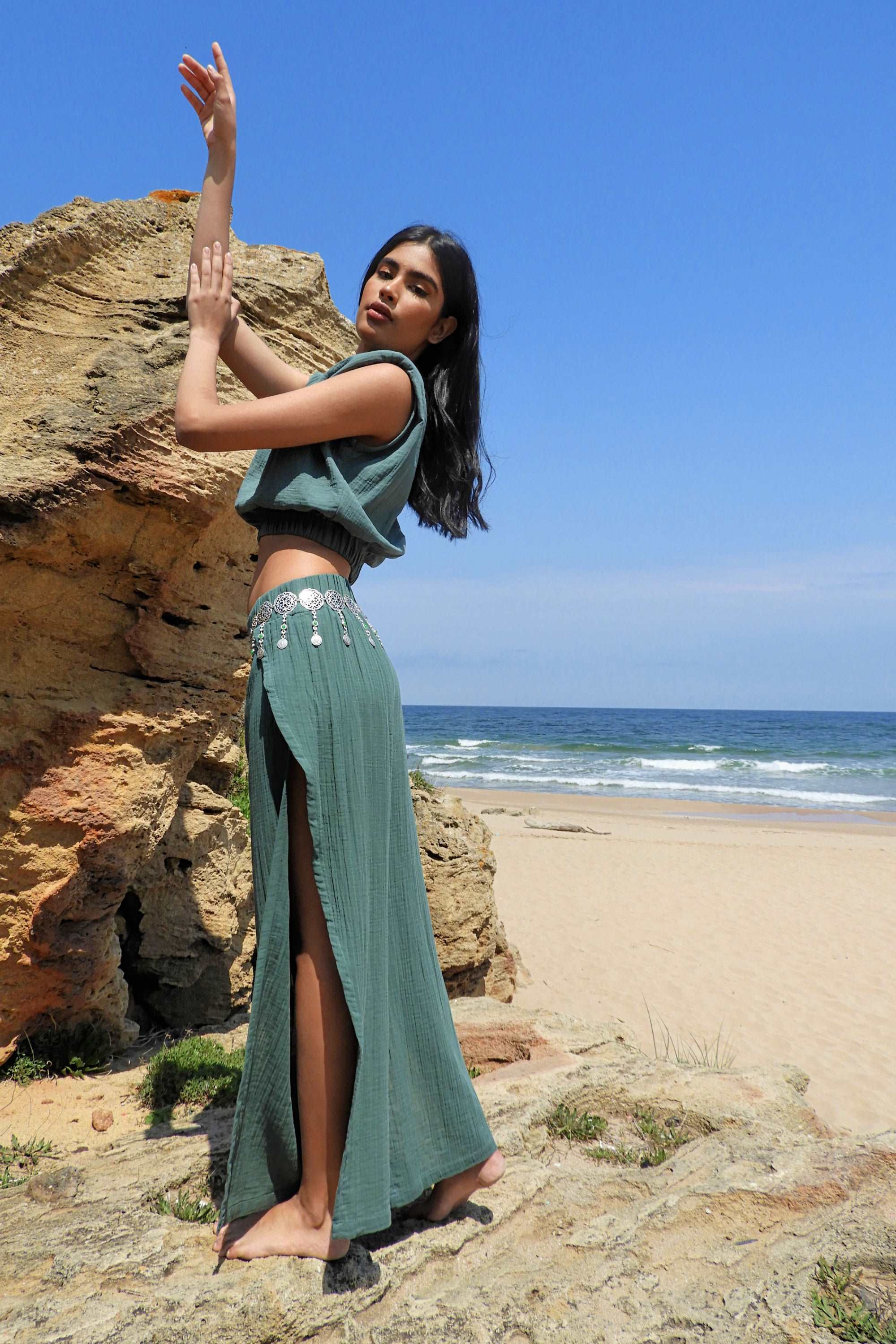 Odana's | Sustainable Gifts | FLEUR Tribal Fusion Belt | Tribal Fusion Belt | Sustainable Fashion