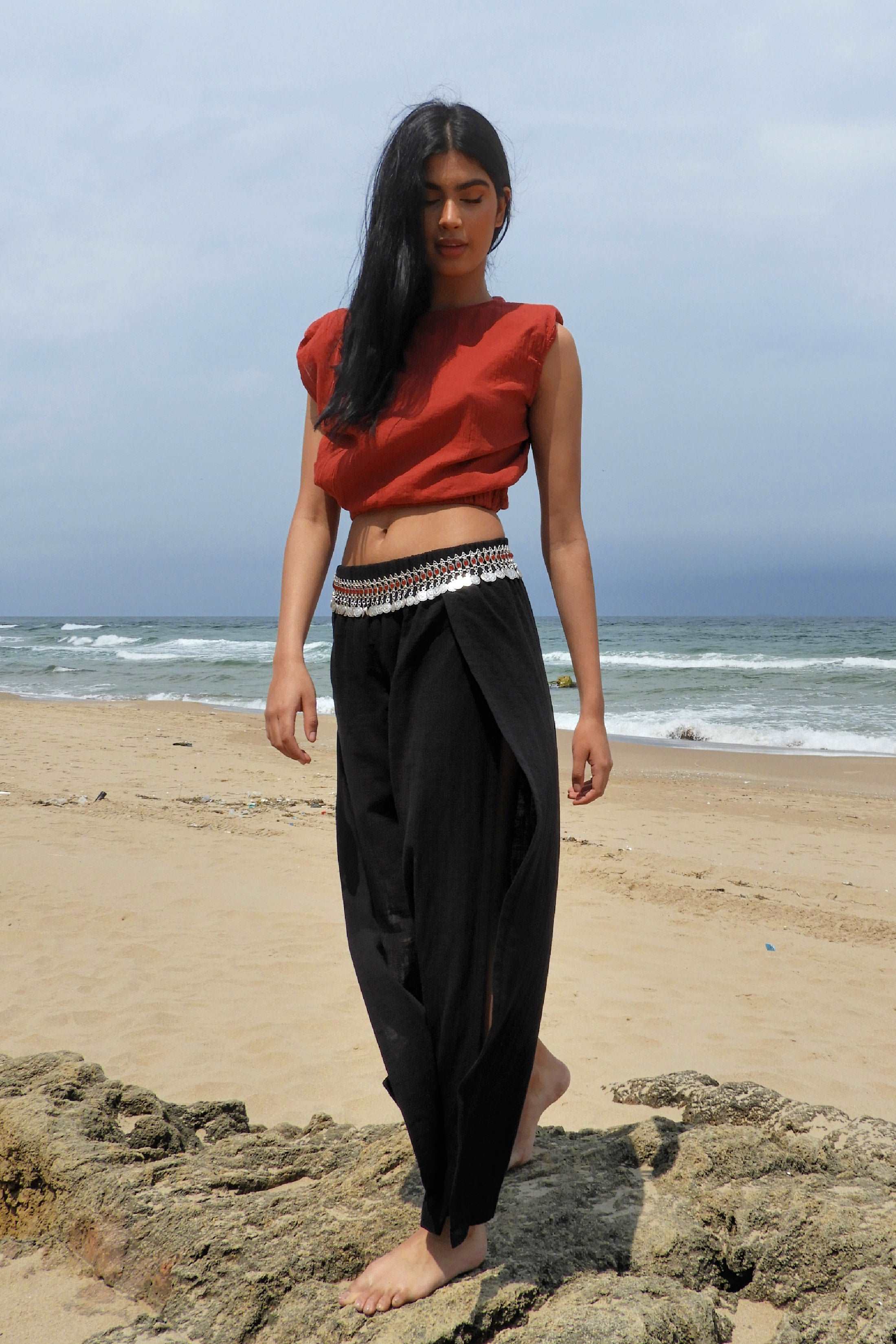 Odana's | Sustainable Gifts | FUSION Slit Pants | Slit Pants | Sustainable Fashion