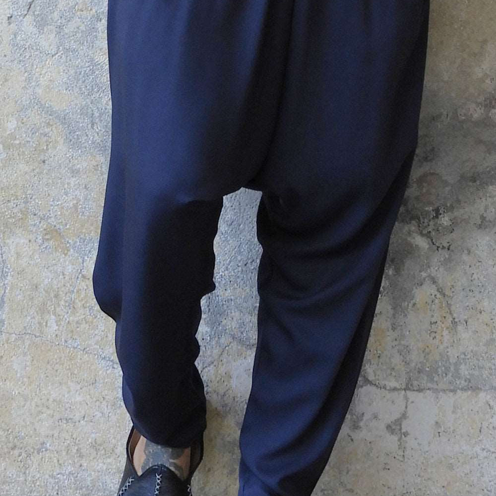 Odana's | Sustainable Gifts | BASIC Men's Harem Pants (Dark Blue) Dark Blue | Harem Pants | Sustainable Fashion
