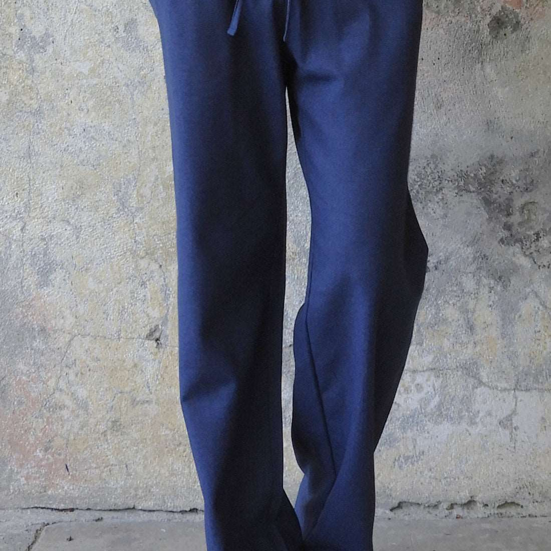 Odana's | Sustainable Gifts | BEACH Men's Linen Blend Pants (Dark Gray, Indigo Blue) Indigo Blue | Linen Pants | Sustainable Fashion