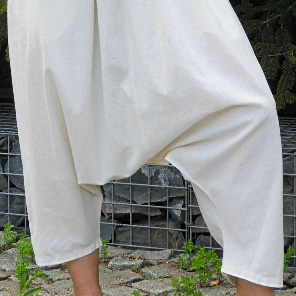 Odana's | Sustainable Gifts | JUNIPER Women's Harem Pants Dark Cream | Harem Pants | Sustainable Fashion