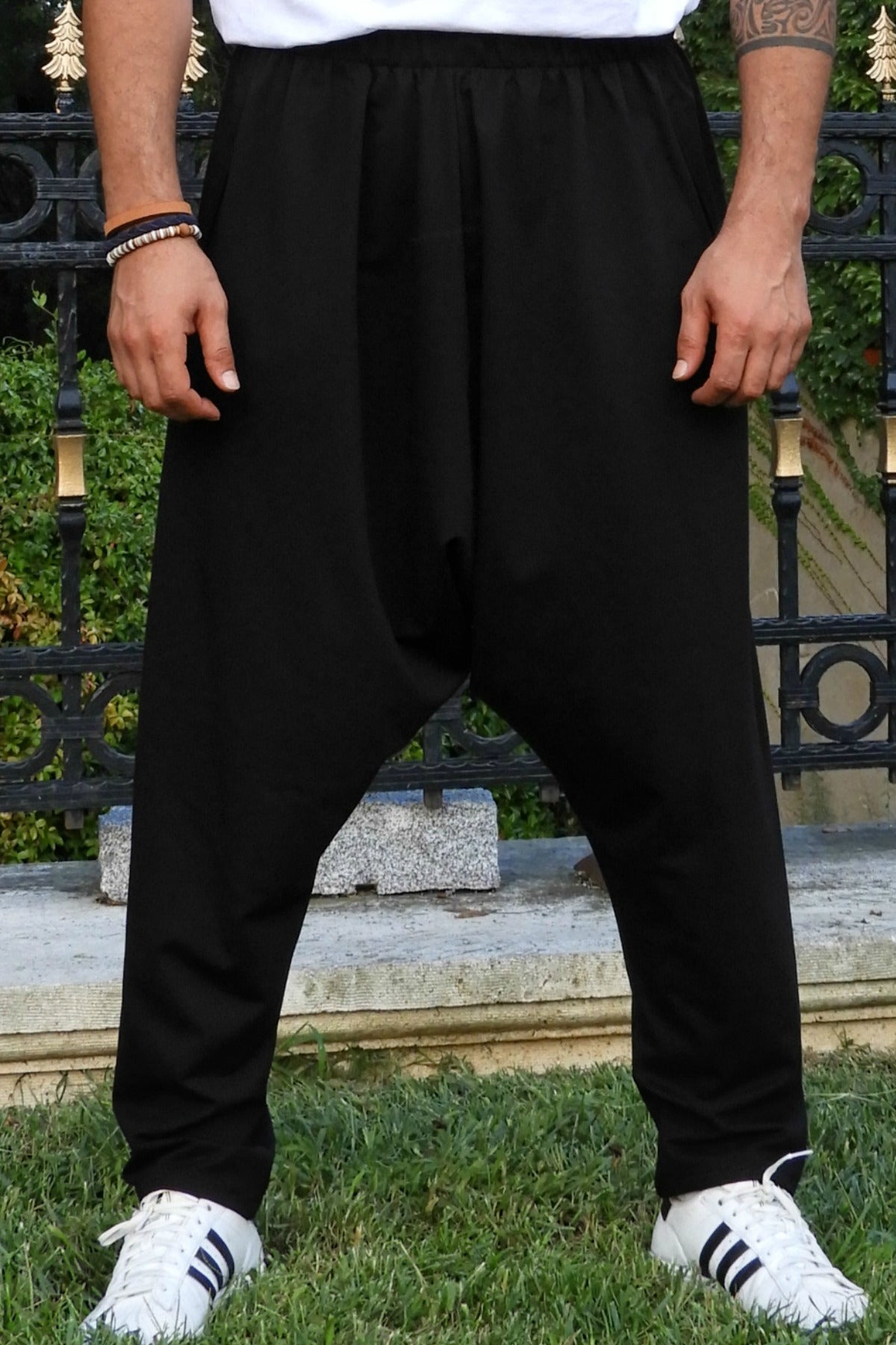 Odana's | SNOW Men's Harem Pants For Winter (Black, Green) Black | Harem Pants | Sustainable Fashion
