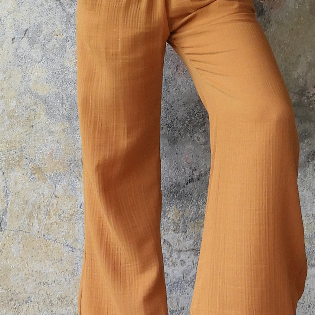 Odana's | Sustainable Gifts | PALAZZO Women's 2Layer Organic Gauze Cotton Pants (Red, Dark Blue, Caramel, Sage Green) Caramel | Palazzo Pants | Sustainable Fashion