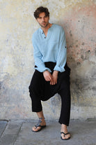 Odana's | Sustainable Gifts | OCEAN Men's Gauze Organic Cotton Shirt | Cotton Shirts | Sustainable Fashion
