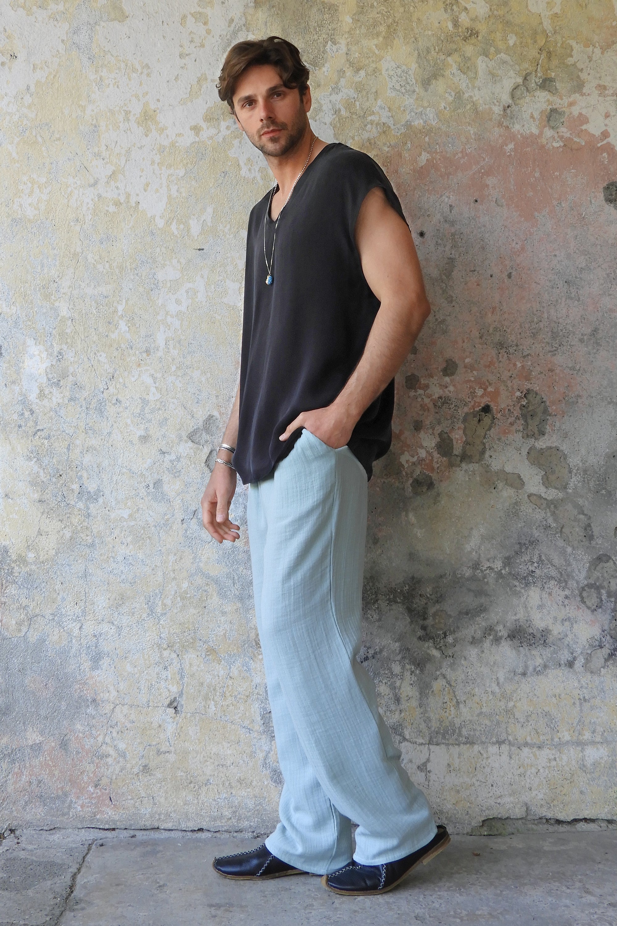 Odana's | Sustainable Gifts | RAVEN Men's Organic Cupro Cotton Shirt | Shirts | Sustainable Fashion