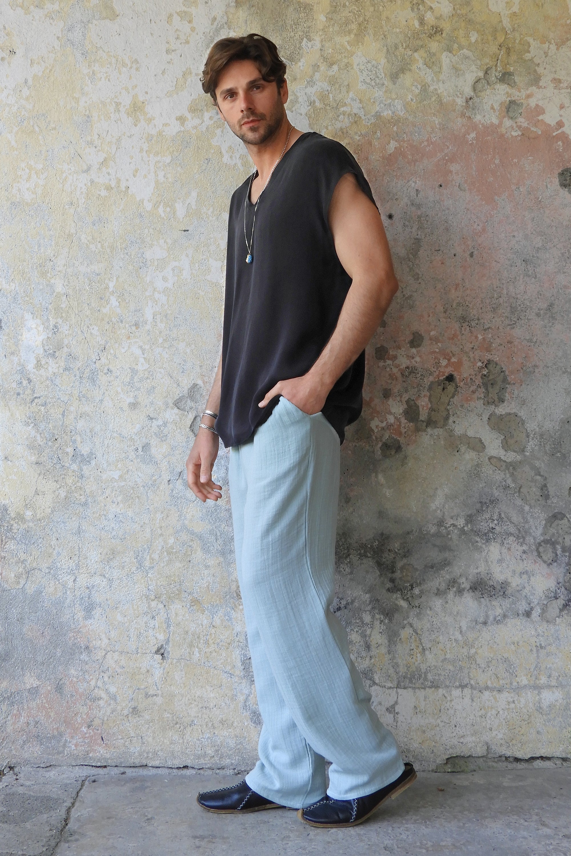 Odana's | RAVEN Men's Organic Cupro Cotton Shirt | Shirts | Sustainable Fashion