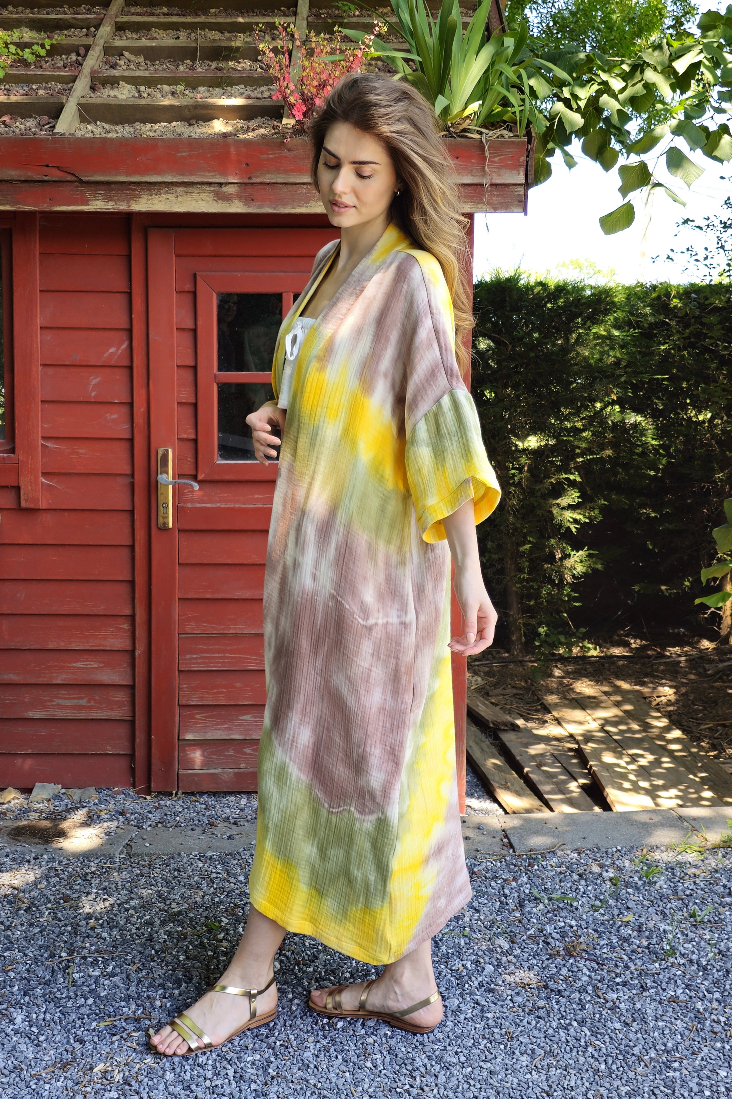 Odana's | Sustainable Gifts | RHEA Gauze Cotton Kimono For Women | Kimono | Sustainable Fashion