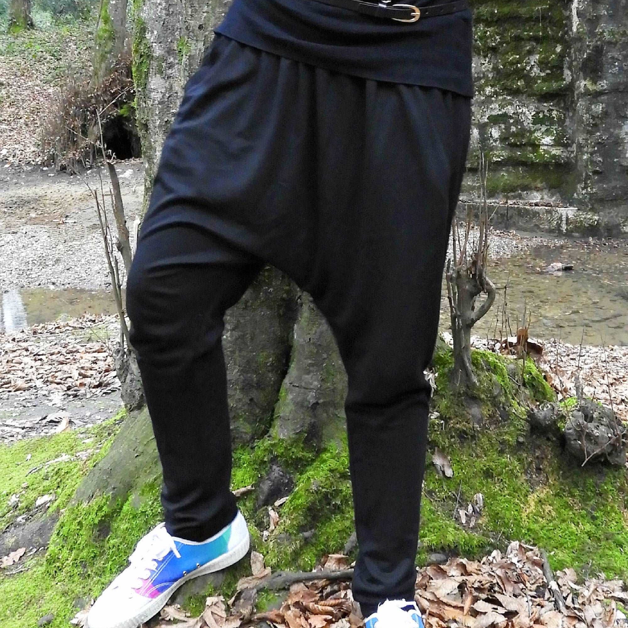 Odana's | Sustainable Gifts | FLORENCE Women's Harem Pants For Winter Black | Pants | Sustainable Fashion