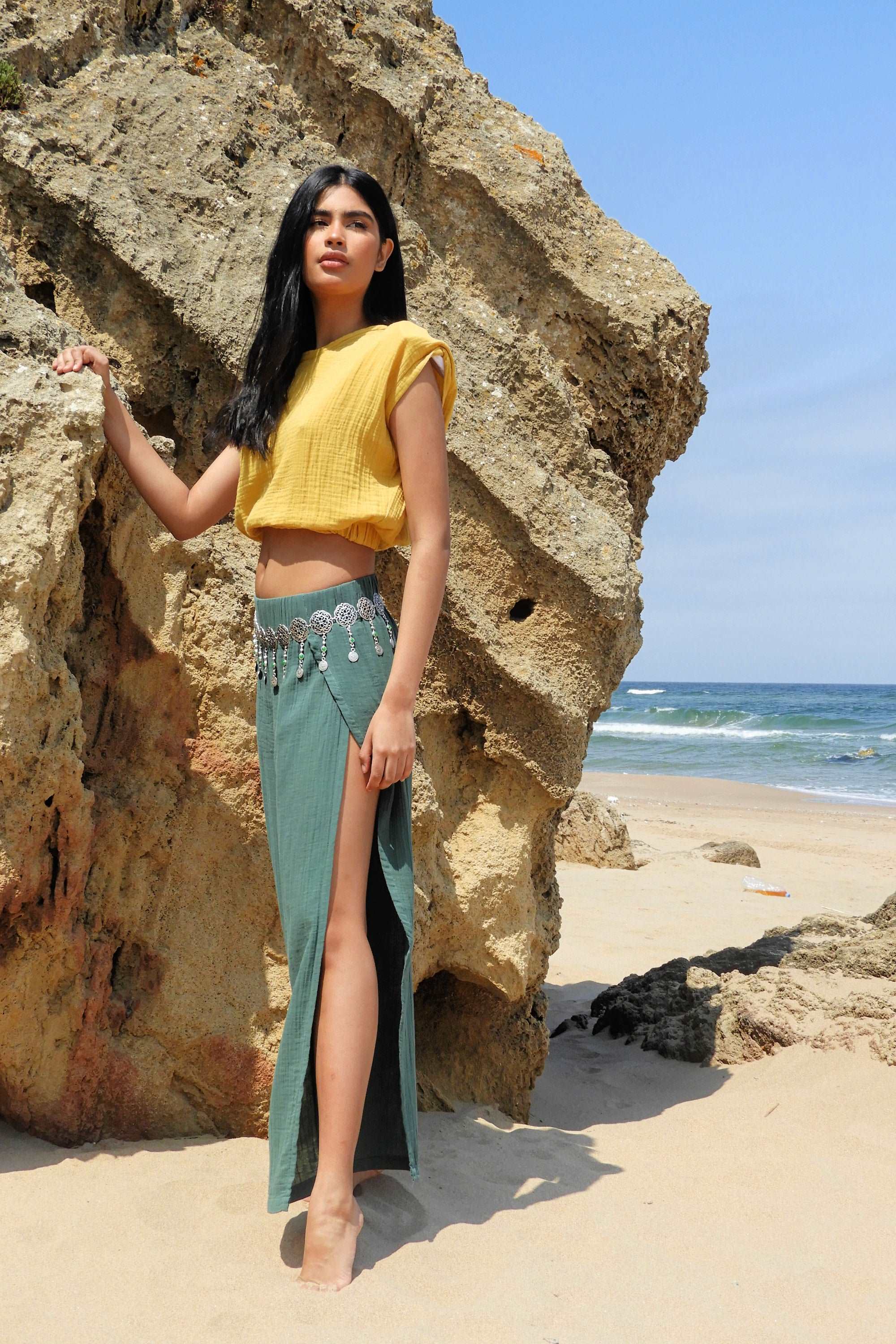 Odana's | Sustainable Gifts | FUSION Slit Pants | Slit Pants | Sustainable Fashion