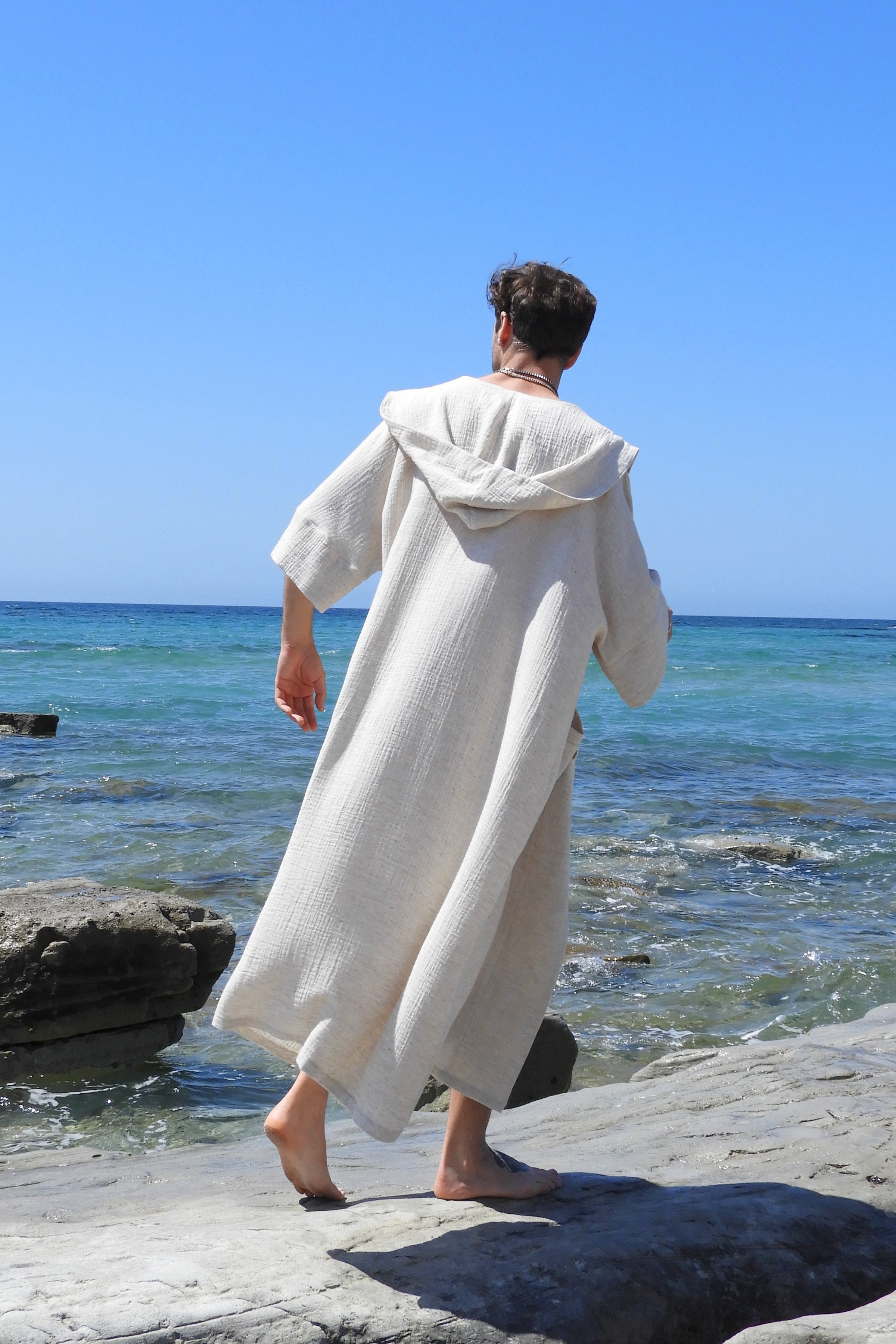 Odana's | Sustainable Gifts | AION Hooded Hemp Kimono | Kimono | Sustainable Fashion
