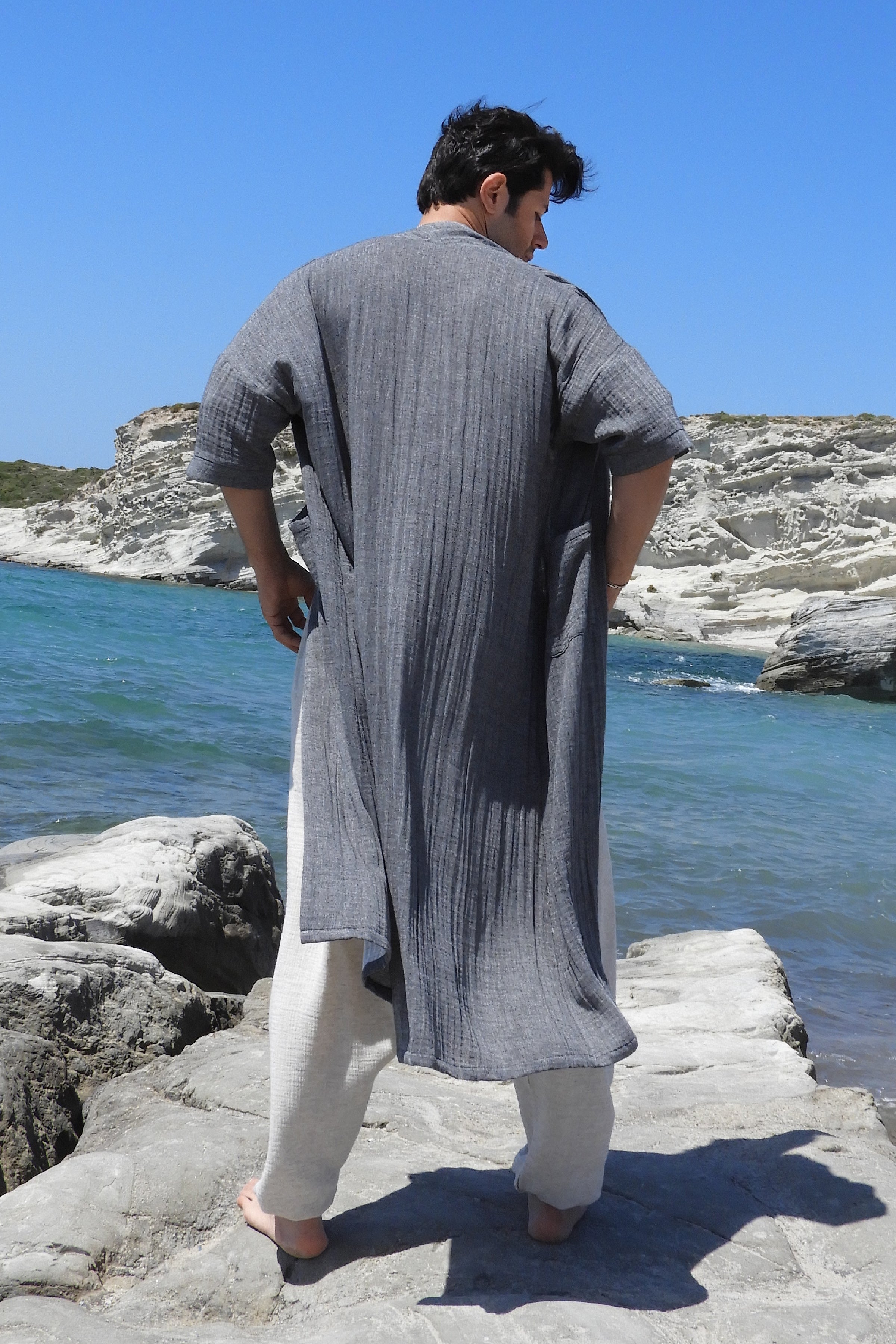 Odana's | Sustainable Gifts | URANUS Organic Gauze Cotton Kimono - Classic Long | Kimono | Sustainable Fashion