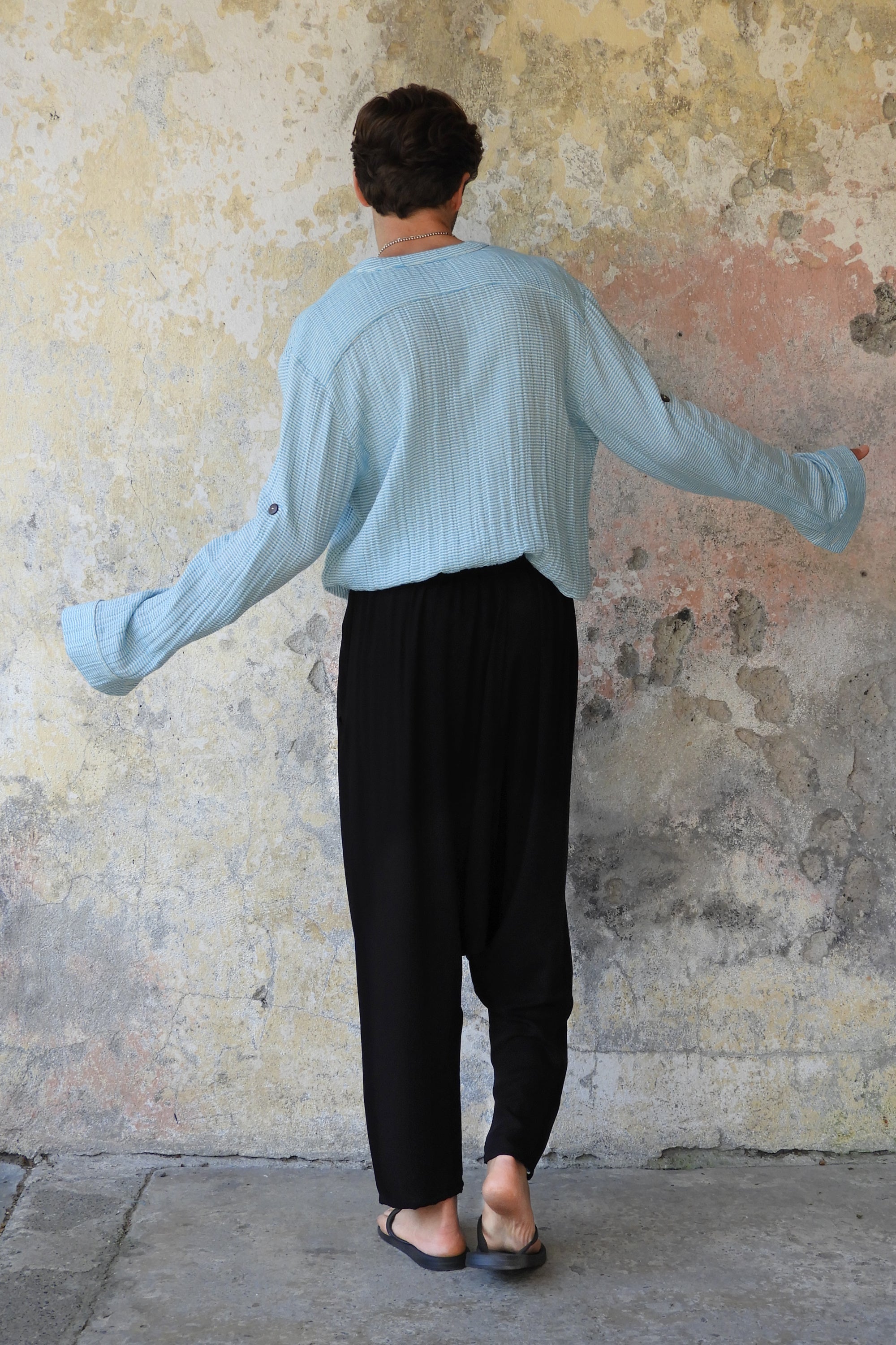 Odana's | Sustainable Gifts | OCEAN Men's Gauze Organic Cotton Shirt | Cotton Shirts | Sustainable Fashion