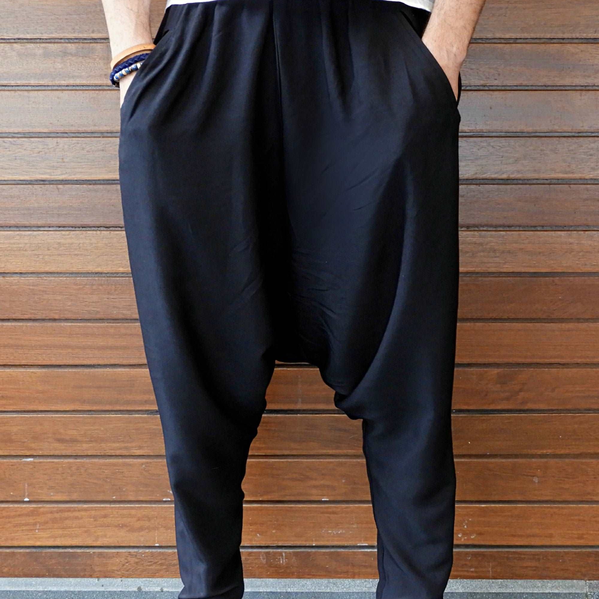 Odana's | Sustainable Gifts | BASIC Men's Harem Pants Black | Harem Pants | Sustainable Fashion