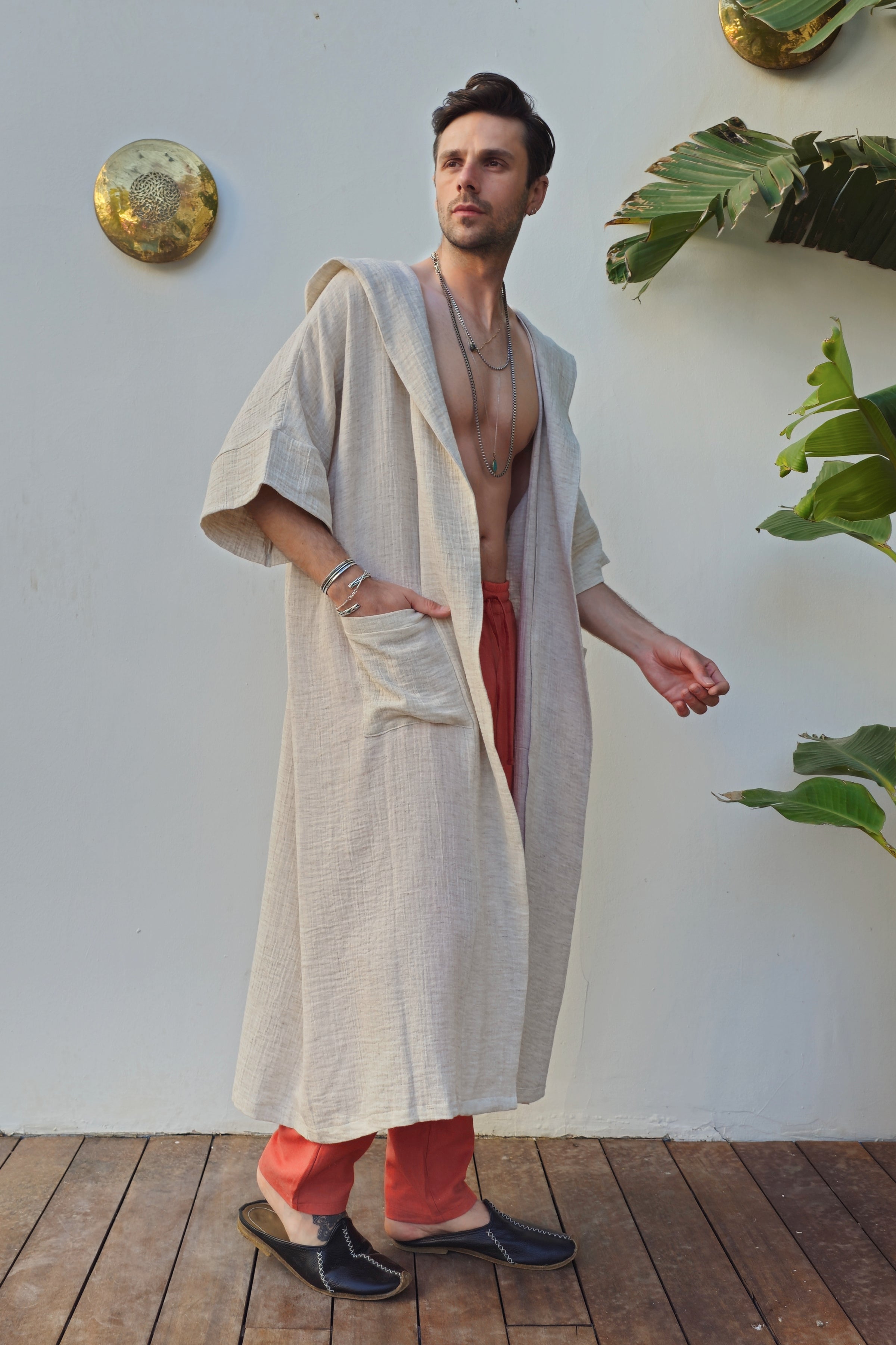 Odana's | Sustainable Gifts | AION Hooded Hemp Kimono | Kimono | Sustainable Fashion