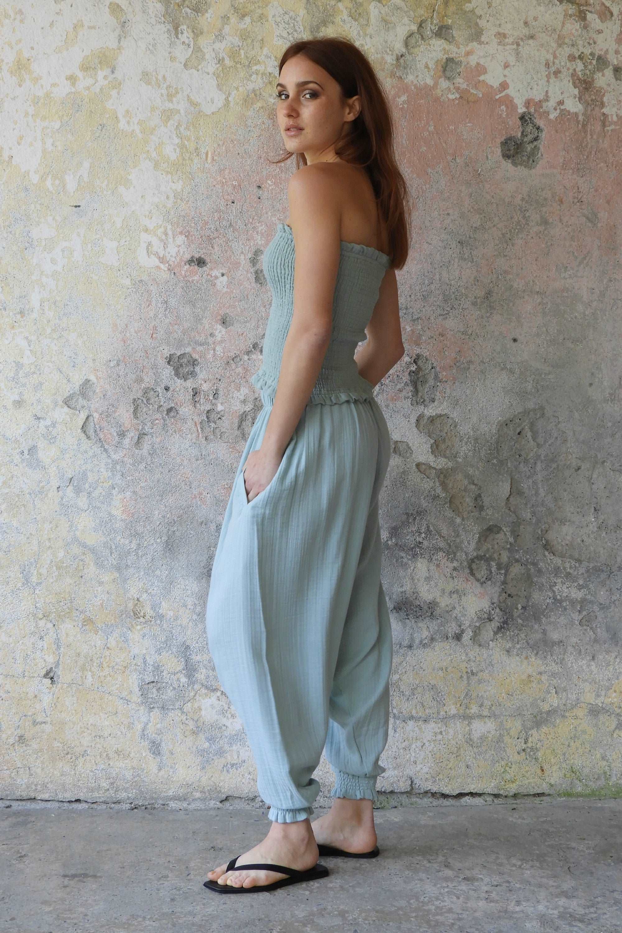 Odana's | Sustainable Gifts | LOTUS Women's Organic Gauze Cotton Tube Top | Tube Top | Sustainable Fashion