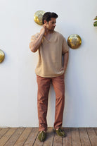 Odana's | Sustainable Gifts | POSEIDON Eco-Friendly Linen & Cotton Blend Drawstring Pants (Black, Dark Brown) | POSEIDON Eco-Friendly Linen & Cotton Blend Drawstring Pants | Sustainable Fashion