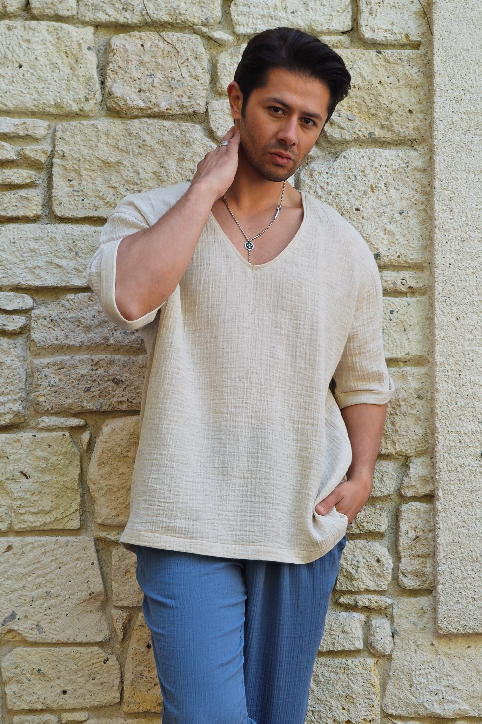 Odana's | Sustainable Gifts | ORPHEUS Men's Hemp Shirt | Shirts | Sustainable Fashion