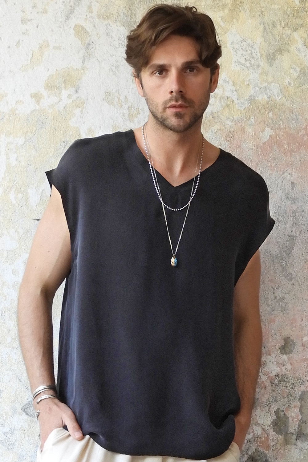 Odana's | RAVEN Men's Organic Cupro Cotton Shirt Black | Shirts | Sustainable Fashion