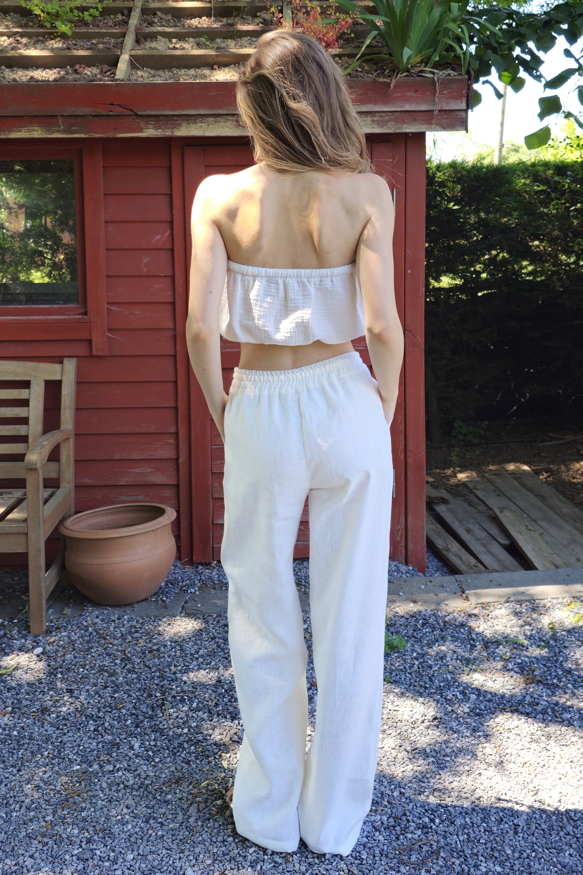 Odana's | Sustainable Gifts | DEMETER Linen Pants For Women | Linen Harem Pants | Sustainable Fashion