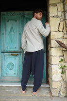 Odana's | Sustainable Gifts | RELAX Men's Organic Gauze Cotton Harem Pants (Black, Dark Blue) | Harem Pants | Sustainable Fashion