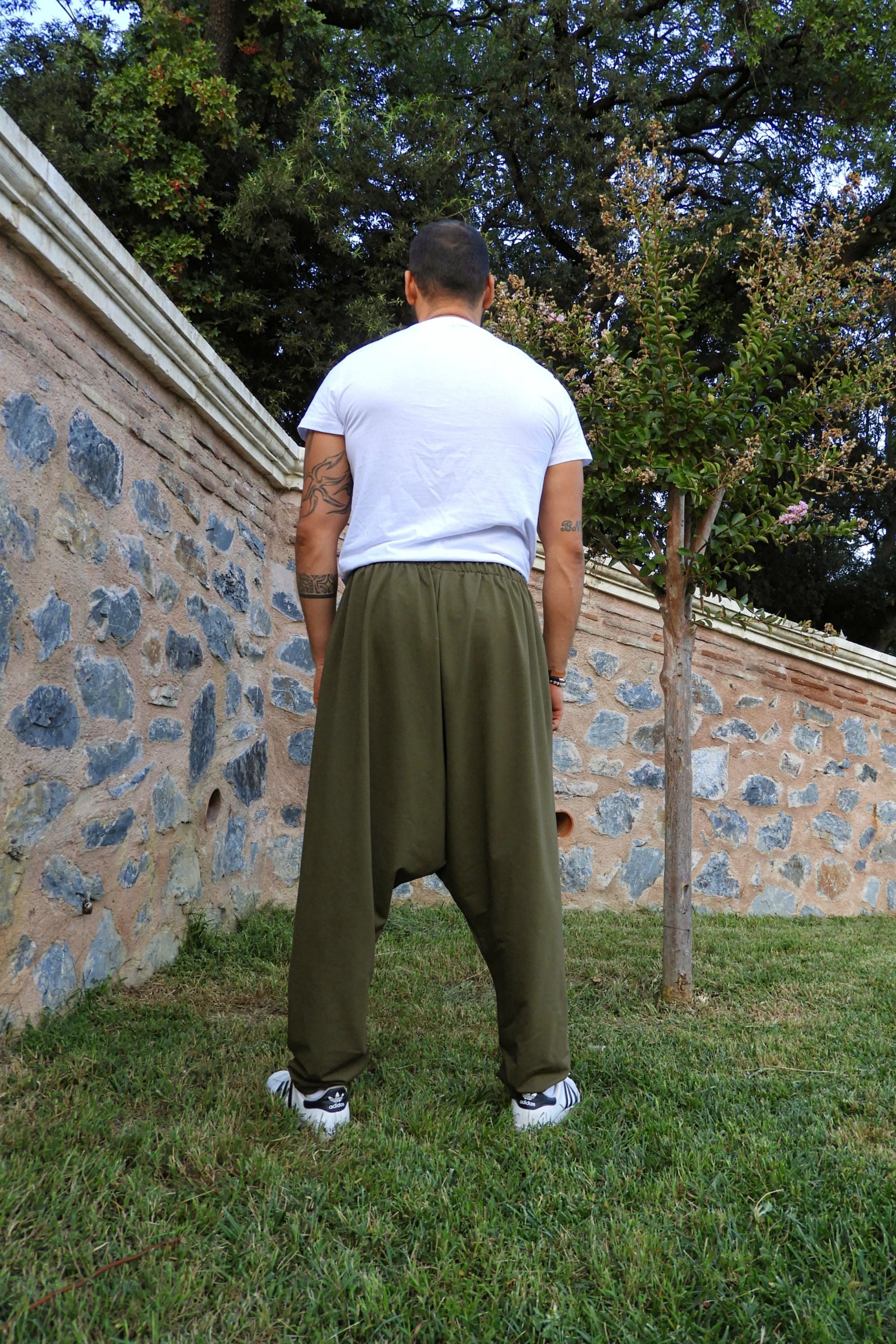 Odana's | Sustainable Gifts | SNOW Men's Harem Pants For Winter (Black, Green) | Harem Pants | Sustainable Fashion