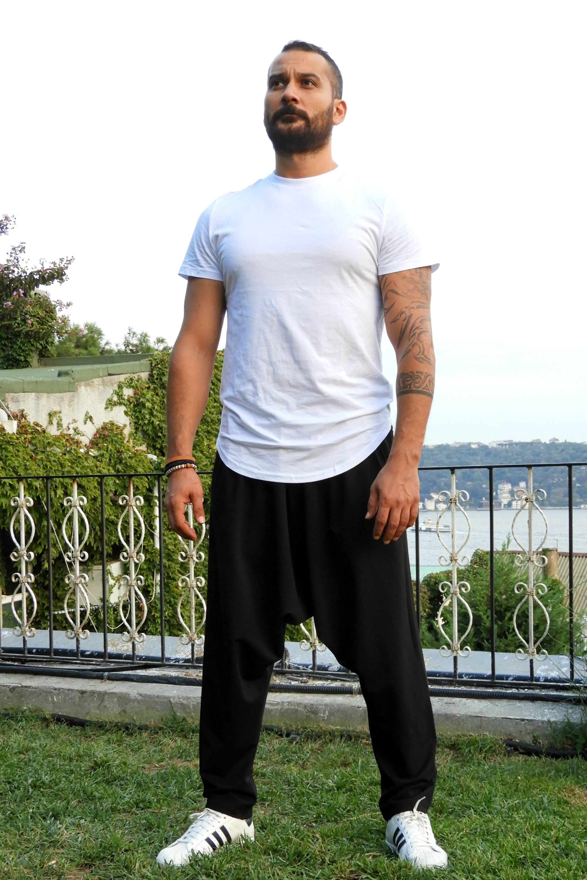 Odana's | Sustainable Gifts | SNOW Men's Harem Pants For Winter (Black, Green) | Harem Pants | Sustainable Fashion