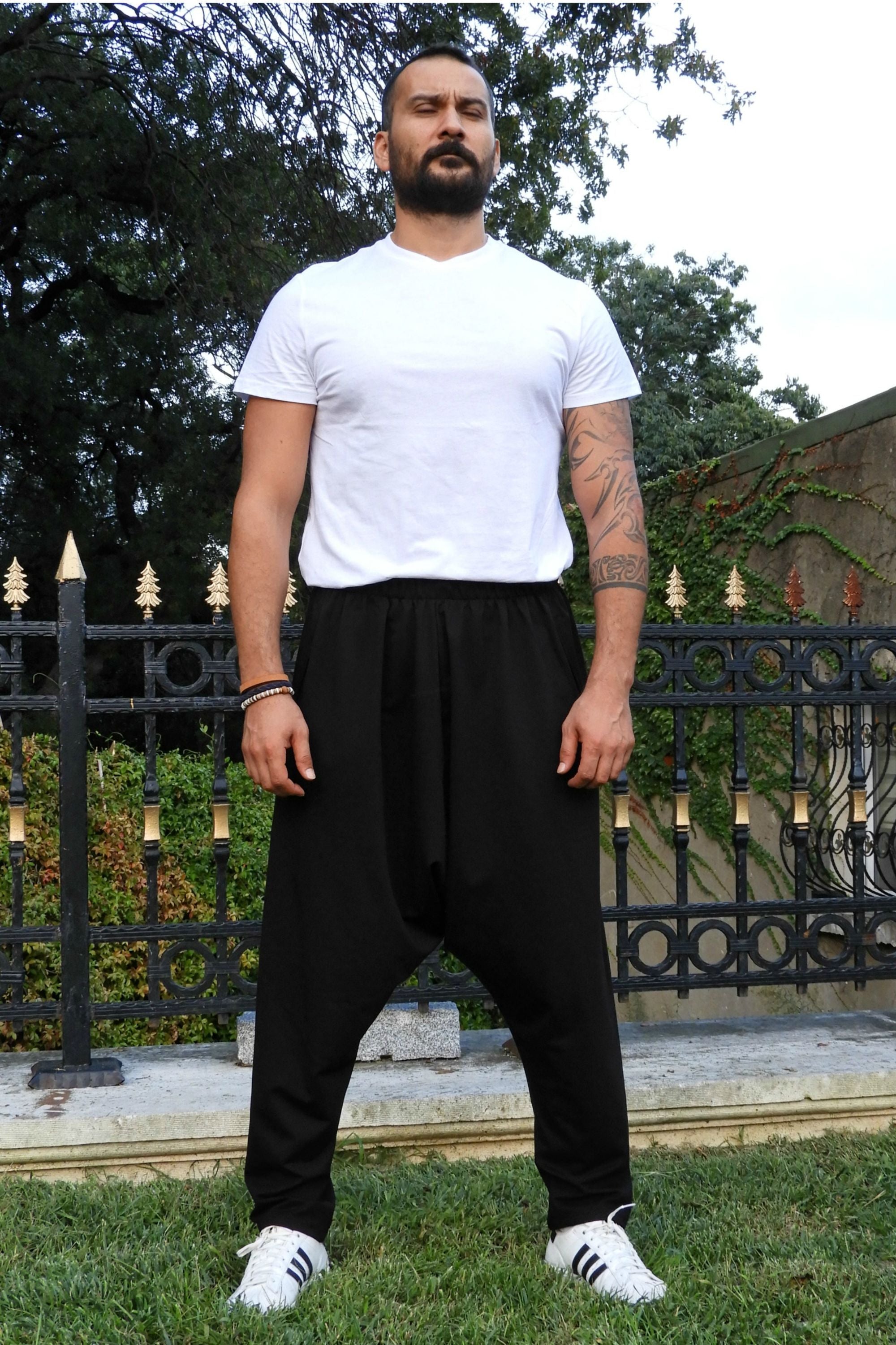 Odana's | Sustainable Gifts | SNOW Men's Harem Pants For Winter (Black, Green) | Harem Pants | Sustainable Fashion