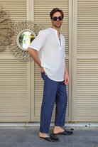 Odana's | Sustainable Gifts | ARCHEUS Organic Cotton Double Gauze Shirt (White) | Shirts | Sustainable Fashion