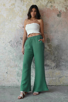 Odana's | Sustainable Gifts | PALAZZO Women's 2Layer Organic Gauze Cotton Pants (Green, Terra Cotta, Mustard, Brown) | Palazzo Pants | Sustainable Fashion