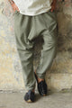 Odana's | Sustainable Gifts | MOON Men's Linen Blend Harem Pants (Almond Green) Almond Green | Linen Harem Pants | Sustainable Fashion