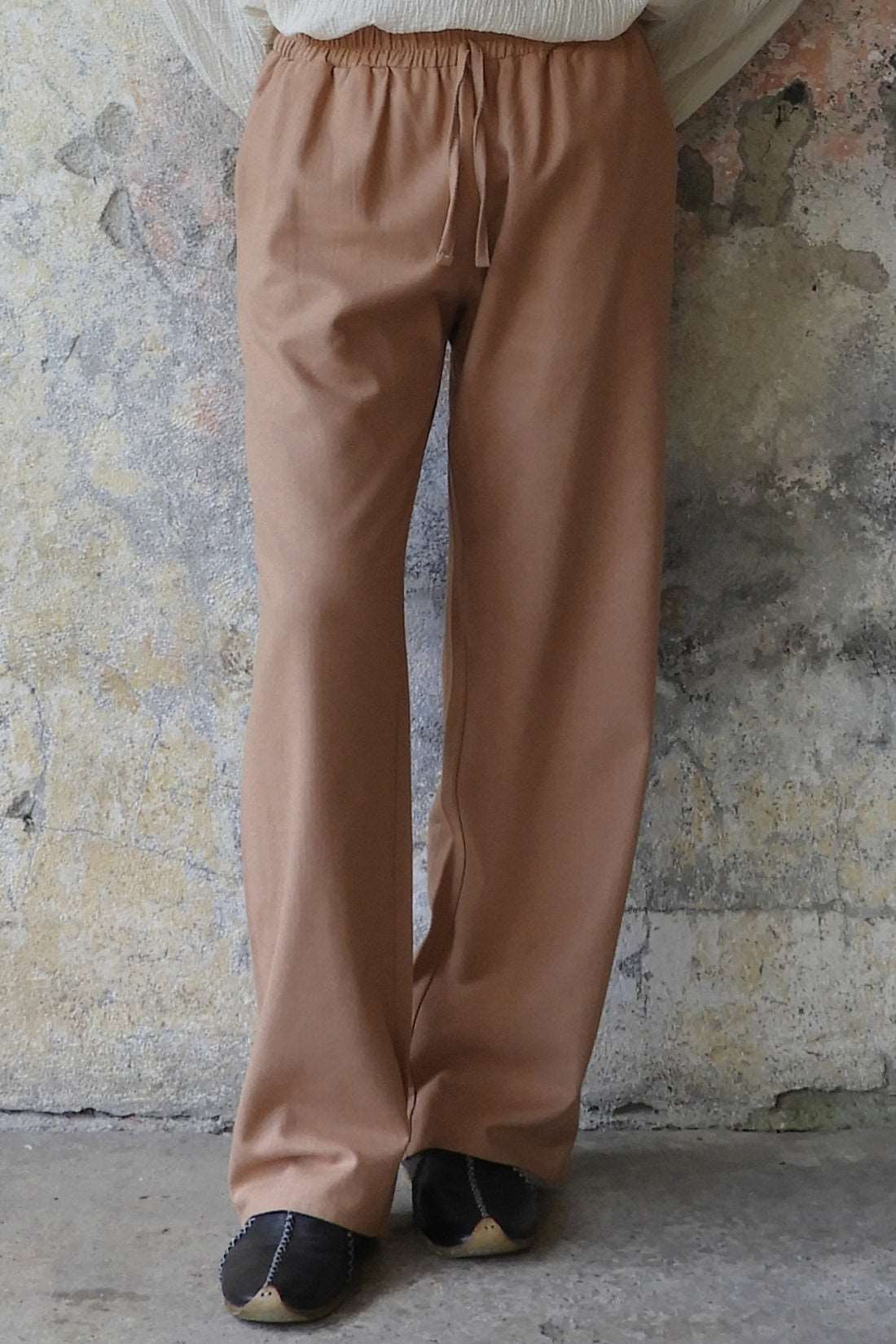 Odana's | BEACH Men's Linen Blend Pants (Tan, Brown) Tan | Linen Pants | Sustainable Fashion