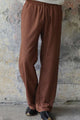 Odana's | Sustainable Gifts | BEACH Men's Linen Blend Pants (Tan, Brown) Brown | Linen Pants | Sustainable Fashion