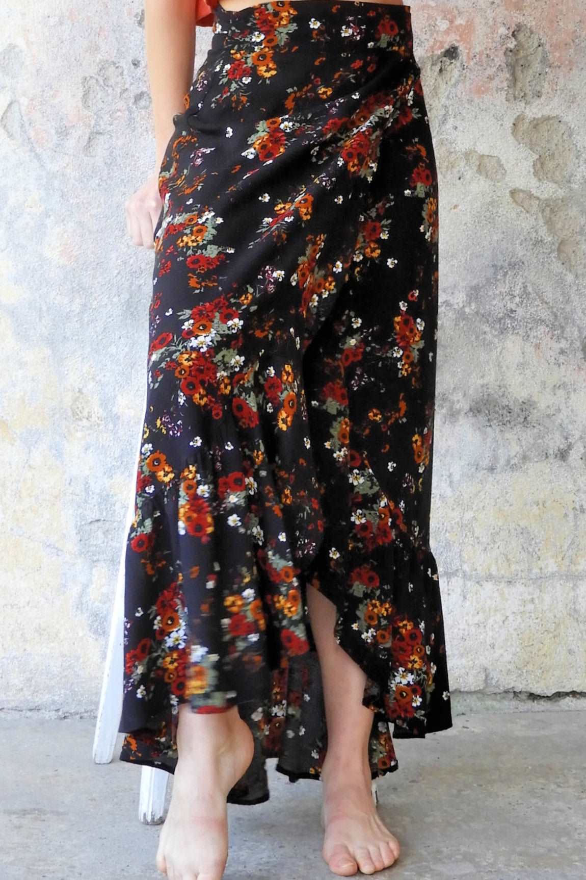 Odana's | FESTIVAL Wrap Skirt Black | Wrap Skirt | Sustainable Fashion