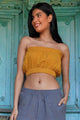 Odana's | Sustainable Gifts | FREE Organic Gauze Cotton Tube Top Mustard | Tube Top | Sustainable Fashion