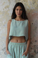 Odana's | Sustainable Gifts | BLOOM Organic Women's Double Gauze Top Dust Mint | Tube Top | Sustainable Fashion