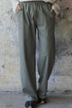 Odana's | Sustainable Gifts | BEACH Men's Linen Blend Pants (Burnt Orange, Green Almond) Green Almond | Linen Pants | Sustainable Fashion
