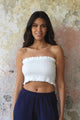 Odana's | Sustainable Gifts | LOTUS Women's Organic Gauze Cotton Tube Top White | Tube Top | Sustainable Fashion