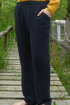 Odana's | Sustainable Gifts | DUNE Organic Gauze Cotton Pants (Black, Sage Green) Black | Harem Pants | Sustainable Fashion