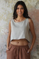 Odana's | Sustainable Gifts | PURE Women's Linen Top Beige | Tops | Sustainable Fashion