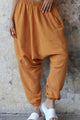 Odana's | Sustainable Gifts | TRIBAL Women's Organic Gauze Cotton Harem Pants (Caramel, Mint Green) Caramel | Harem Pants | Sustainable Fashion