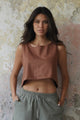 Odana's | Sustainable Gifts | WIND Linen Top Brown | Tops | Sustainable Fashion