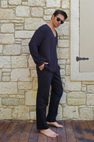 Odana's | Sustainable Gifts | ACHILLES Bamboo & Organic Cotton Shirt (Light Brown, Black) | Shirts | Sustainable Fashion