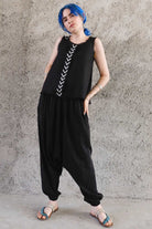 Odana's | Sustainable Gifts | BREATH Women's Organic Cotton Harem Pants (Black, Blue) | Harem Pants | Sustainable Fashion