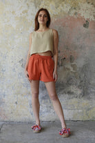 Odana's | Sustainable Gifts | TERRA Women's Linen Blend Shorts | Linen Short | Sustainable Fashion