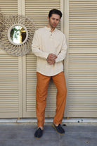 Odana's | Sustainable Gifts | ZEUS STRIPES Linen Blend Shirt | Shirts | Sustainable Fashion