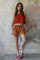 Odana's | Sustainable Gifts | TERRA Women's Linen Blend Shorts | Linen Short | Sustainable Fashion