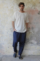 Odana's | Sustainable Gifts | BASIC Men's Harem Pants (Dark Blue) | Harem Pants | Sustainable Fashion