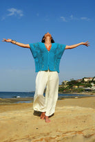Odana's | Sustainable Gifts | LOTUS Women's Yoga Harem Pants (Black, Cream) | Yoga Harem Pants | Sustainable Fashion