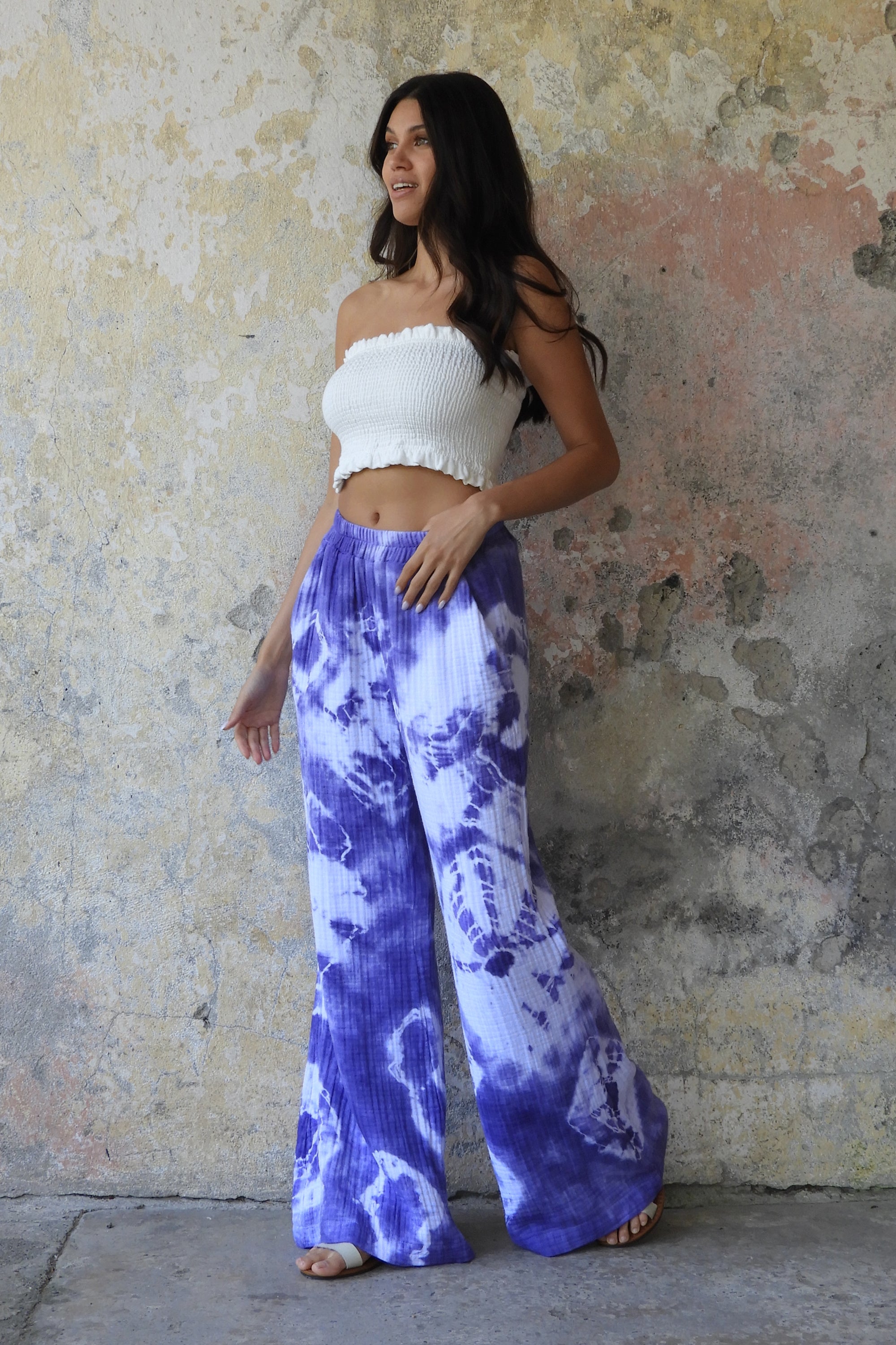 light blue, Palazzo Pants, Relaxing Pants, trendy outfits
