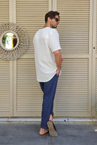 Odana's | Sustainable Gifts | ARCHEUS Organic Cotton Double Gauze Shirt (White) | Shirts | Sustainable Fashion